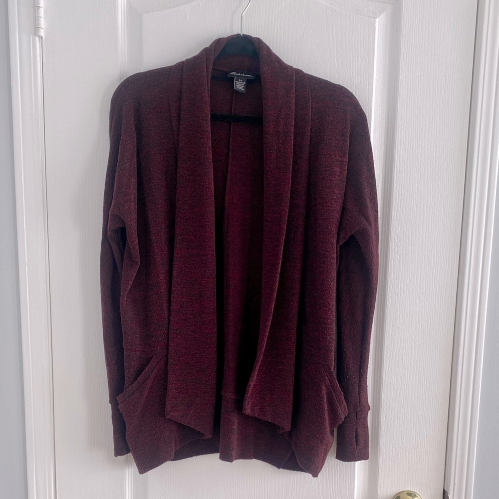 Flowy Burgundy Cardigan